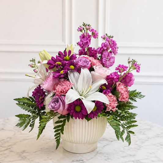 With Love – Pink Garden Arrangement