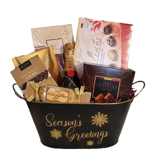 Season’s Golden Greetings Gourmet Basket