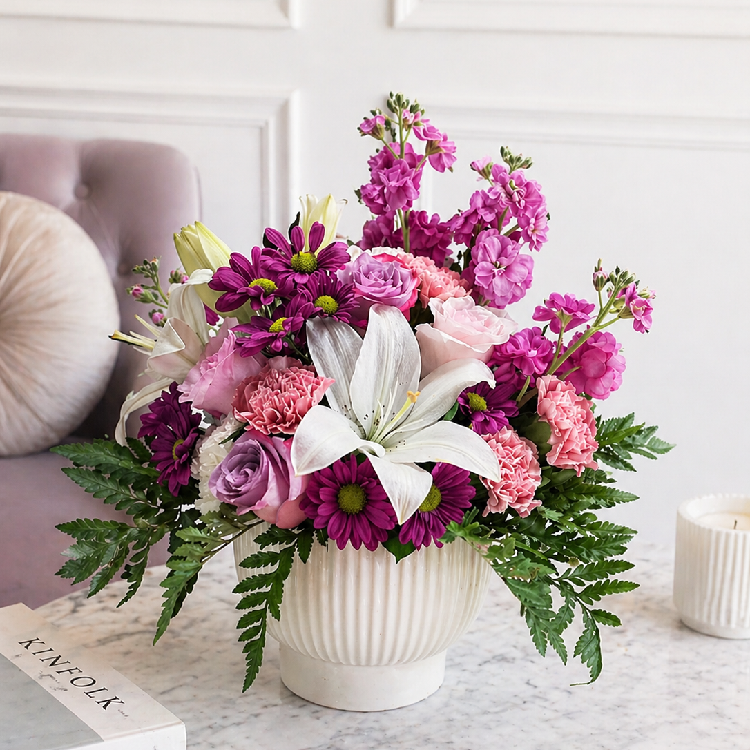 With Love – Pink Garden Arrangement