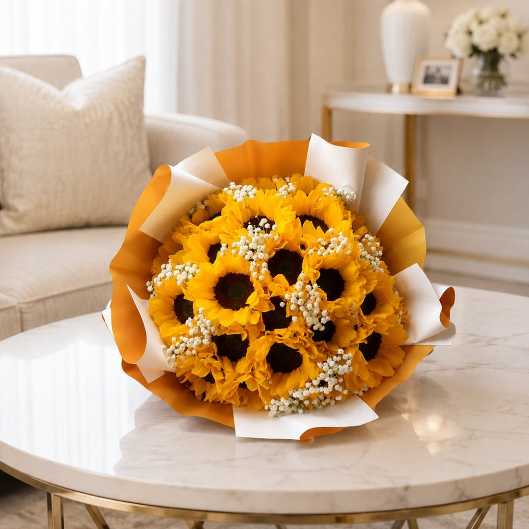 Golden Sunflower Bouquet