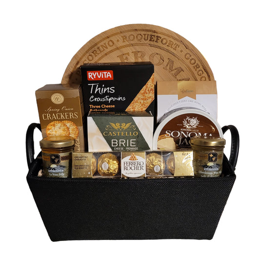 Gourmet Cheese & Crackers Gift Basket